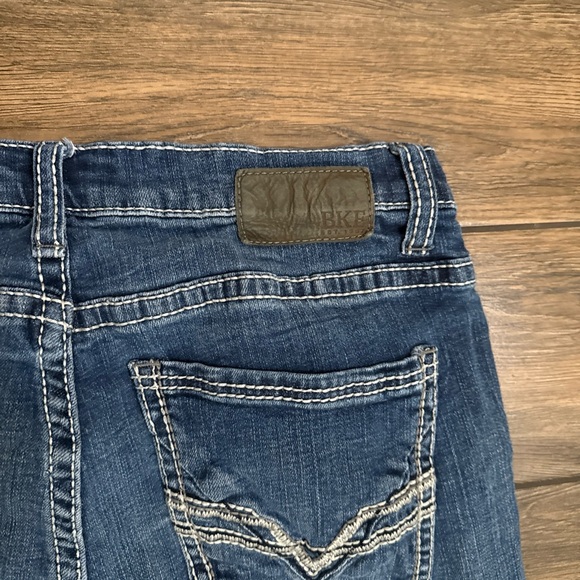 BKE Buckle Ethan Straight Jeans Mens 32x32 Dark Wash Blue Premium Stretch Denim - Picture 7 of 7